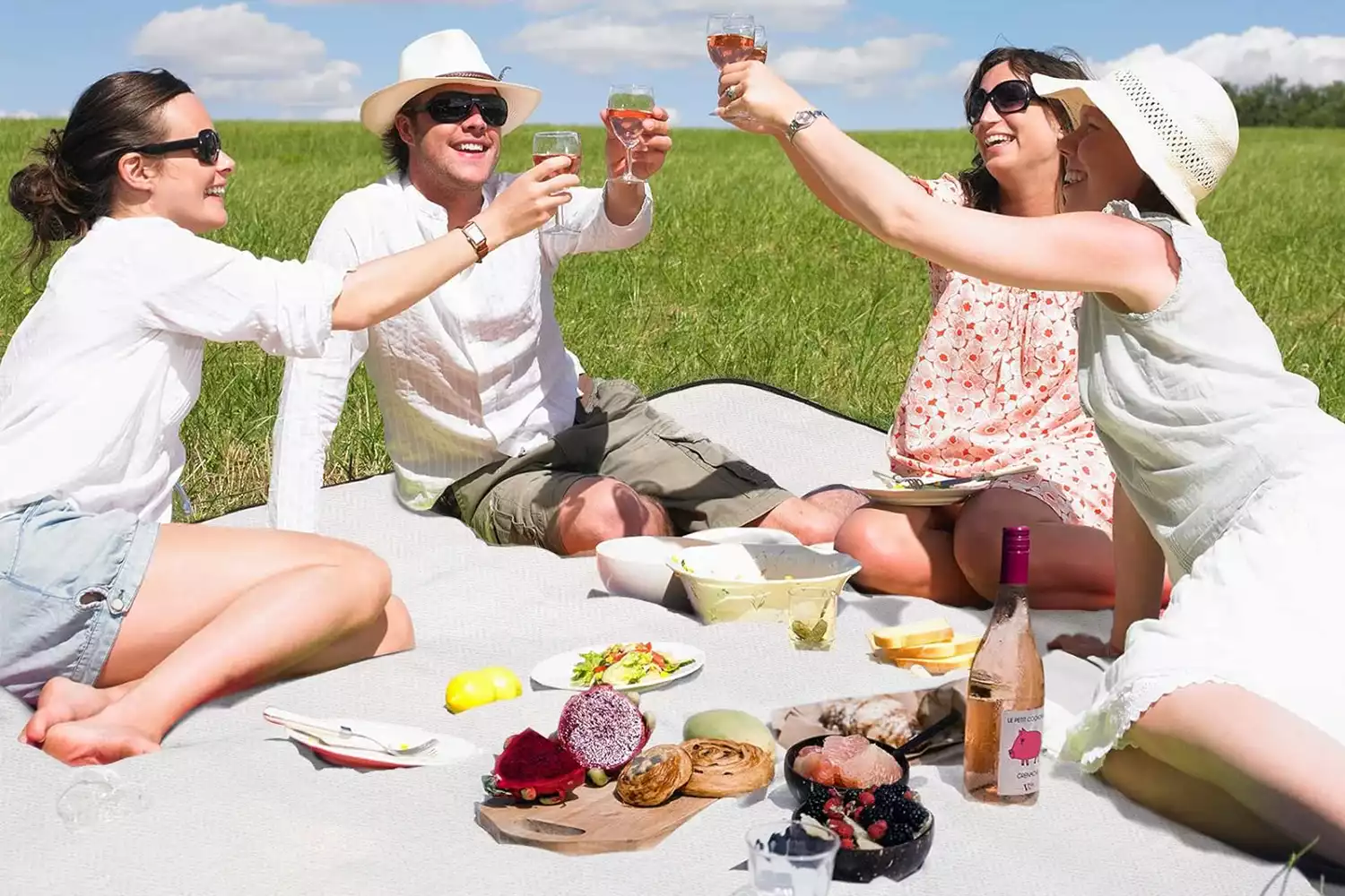 picnic set with blanket