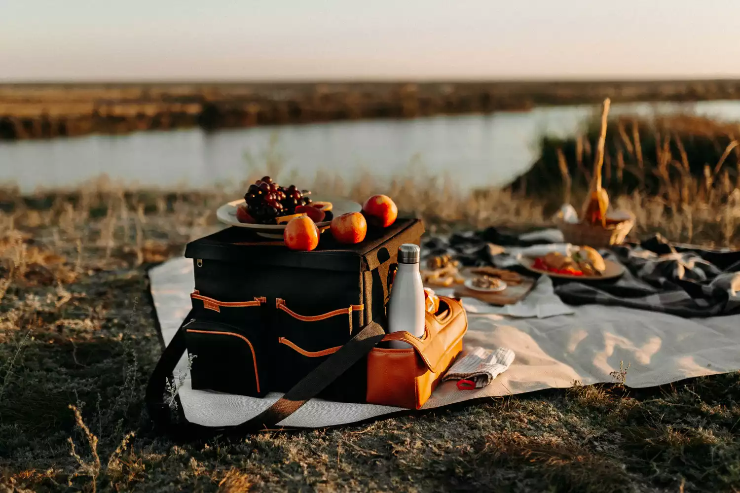 picnic set with blanket